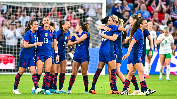 Tuyển nữ Mỹ không còn mạnh như trước nhưng vẫn là ứng viên sáng giá cho chức vô địch World Cup 2023 - Ảnh: GETTY