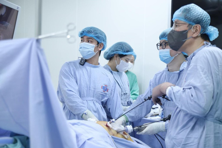 Phẫu thuật cho bệnh nhân ung thư tại Bệnh viện K - Ảnh: BSCC