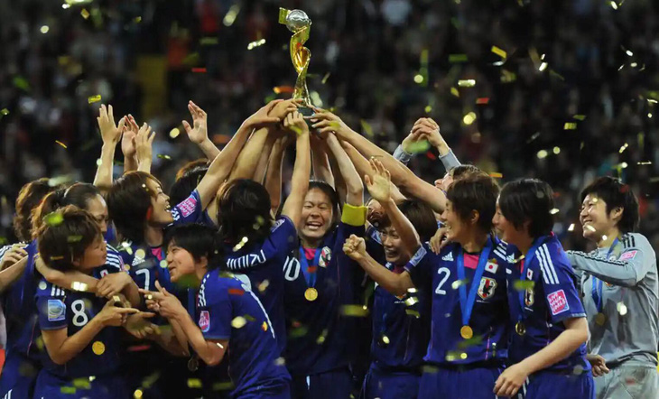 Đội tuyển nữ Nhật Bản vô địch World Cup năm 2011 - Ảnh: AFP