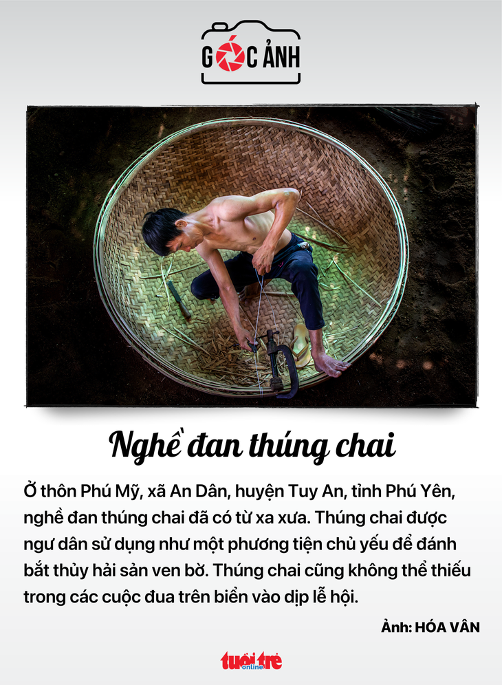 Nghề đan thúng chai ở thôn Phú Mỹ, Tuy An, Phú Yên
