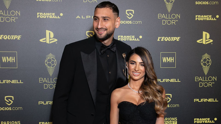 Donnarumma cùng bạn gái Alessia Elefante - Ảnh: IMAGO