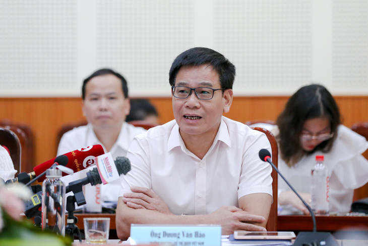 Ông Dương Văn Hào, trưởng ban quản lý thu - sổ thẻ, Bảo hiểm xã hội Việt Nam - Ảnh: HÀ QUÂN