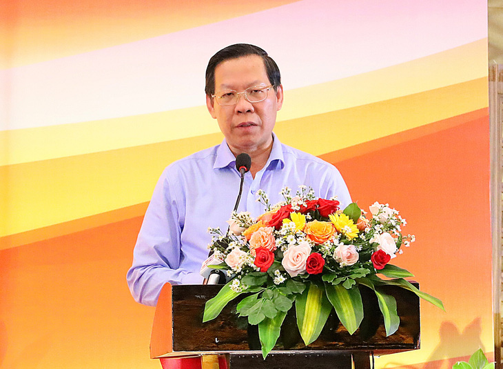 Ông Phan Văn Mãi - chủ tịch UBND TP.HCM - đề nghị hợp tác với các tỉnh, thành Đồng bằng sông Cửu Long mang tính chất vùng - Ảnh: TRUNG PHẠM