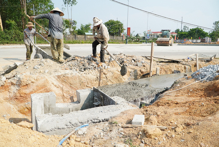 Quảng Nam thanh tra về công tác giải ngân đầu tư công các dự án. Trong ảnh: một dự án xây dựng ở Quảng Nam - Ảnh: LÊ TRUNG