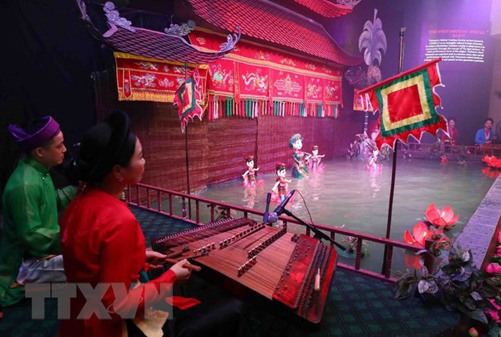 Múa rối nước là một đặc sản của văn hóa Việt - Ảnh: TTXVN