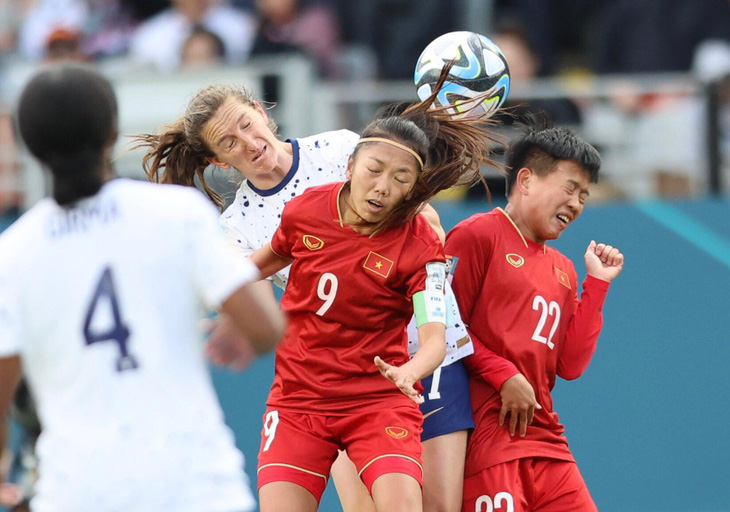 Tuyển nữ Việt Nam để thua Mỹ 0-3 trong trận ra quân World Cup nữ 2023 - Ảnh: ĐỨC ĐỒNG