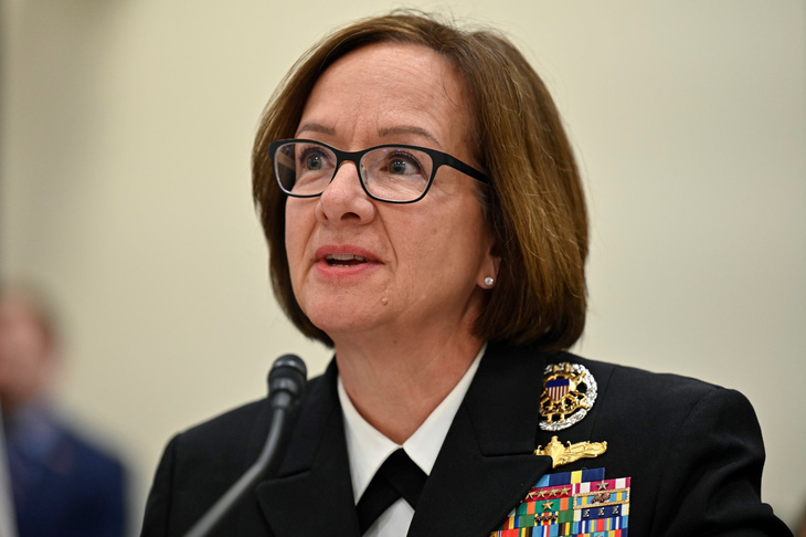 Nếu được thông qua, bà Lisa Franchetti sẽ là nữ tư lệnh hải quân đầu tiên của Mỹ - Ảnh: AFP