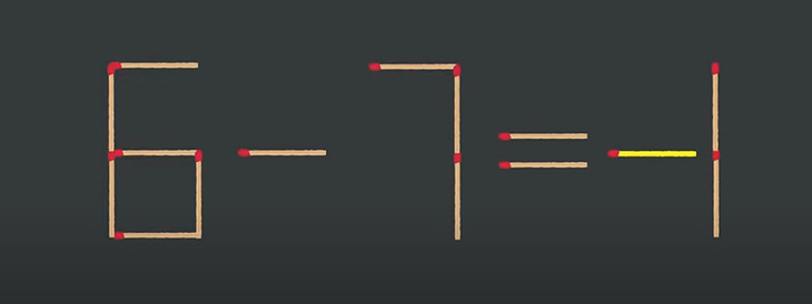 Thử tài IQ: Di chuyển một que diêm để -2+0=4 thành phép tính đúng - Ảnh 1.