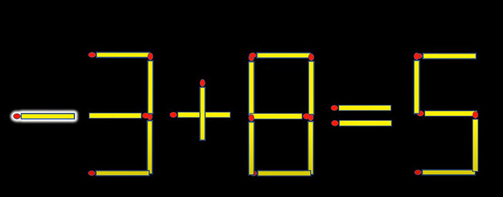 Thử tài IQ: Di chuyển một que diêm để 3+8=9 thành phép tính đúng - Ảnh 1.