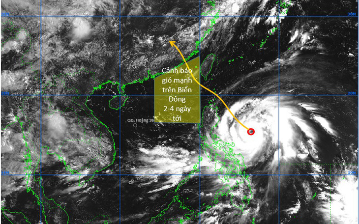 Bão Doksuri nhiều khả năng mạnh lên thành siêu bão