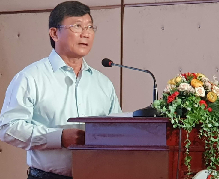 Ông Đỗ Quang Vinh, chủ tịch Hội đồng xổ số kiến thiết khu vực miền Nam, cho biết đã đề nghị Bộ Tài chính tăng lượng vé phát hành - Ảnh: LÊ DÂN