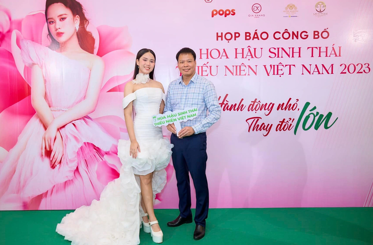 Buổi công bố cuộc thi Hoa hậu Sinh thái thiếu niên Việt Nam 2023 - Ảnh: BTC
