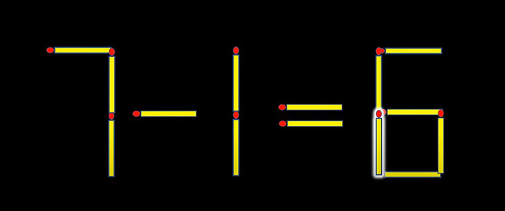 Thử tài IQ: Di chuyển một que diêm để 5-5=1 thành phép tính đúng - Ảnh 1.