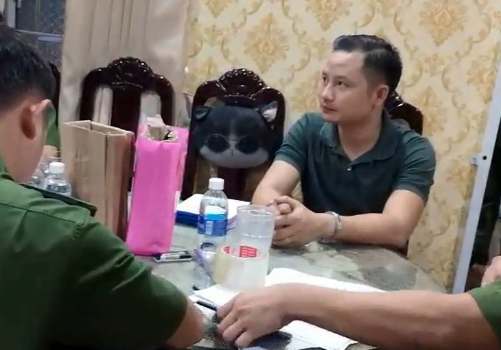 Lê Thái Phong, con trai Thiện Soi, lúc bị bắt - Ảnh: Tư liệu