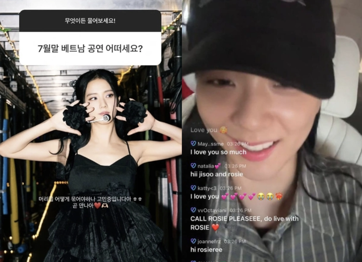Jisoo (BlackPink) lộ hint nhắc đến chuyến lưu diễn tại Việt Nam trong một livestream gần đây - Ảnh chụp màn hình