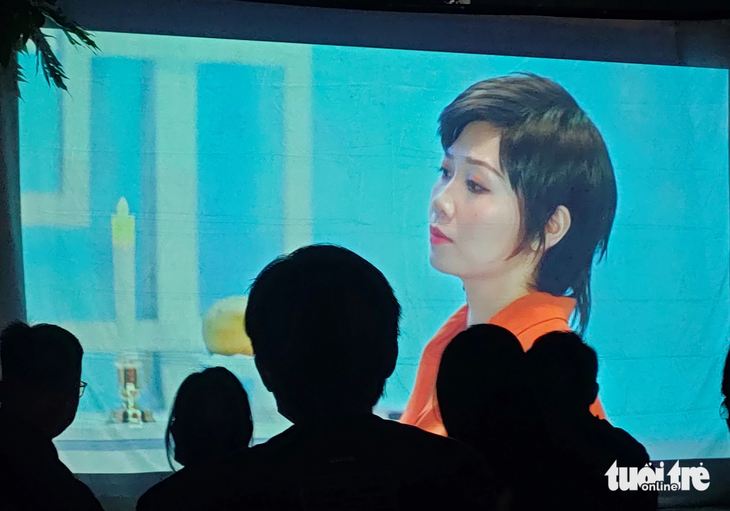 Huỳnh Ly trong dự án kịch thể nghiệm Bức chân dung - Ảnh: LINH ĐOAN