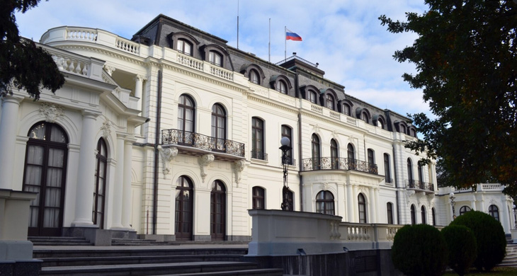 Đại sứ quán Nga ở thủ đô Prague của Cộng hòa Czech - Ảnh: TASS