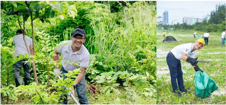 Nhân viên Heineken Việt Nam có cơ hội dọn dẹp đường bờ biển, trồng cây ven đường, chăm sóc rừng tái sinh, trao quà hỗ trợ người có hoàn cảnh khó khăn…