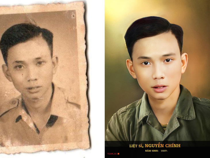 Ảnh phục dựng liệt sĩ Nguyễn Chính - Ảnh: Team Lee