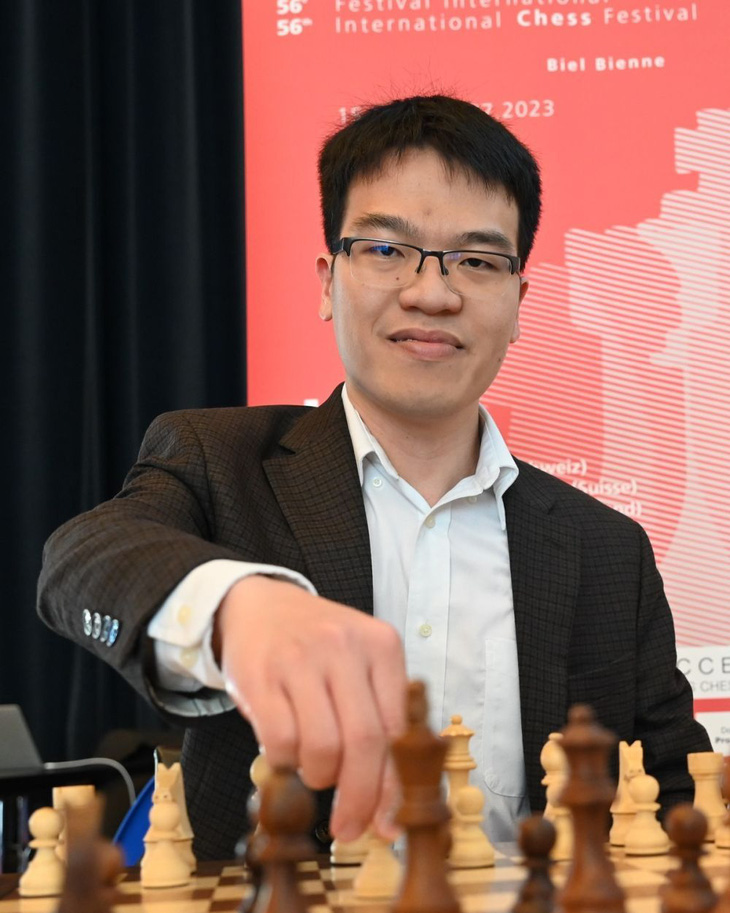 Lê Quang Liêm lần thứ hai vô địch tại Lễ hội cờ vua Biel - Ảnh: BIELCHESSFESTIVAL