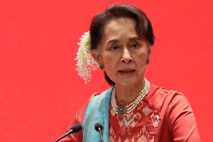 Bà Aung San Suu Kyi, lãnh đạo dân sự Myanmar - Ảnh: REUTERS