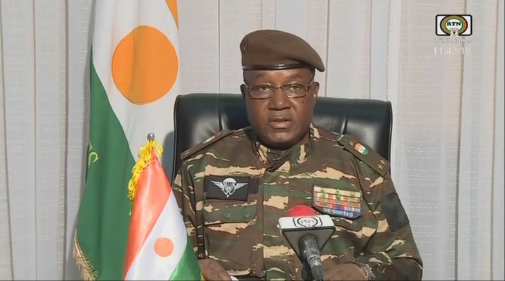 Tướng Abdourahamane Tchiani được chỉ định làm người đứng đầu chính phủ chuyển tiếp của Niger sau đảo chính - Ảnh: AFP