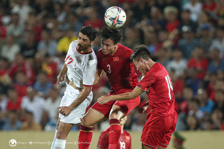 Đội tuyển Việt Nam trong trận giao hữu thắng Syria 1-0 ở dịp FIFA Days hồi tháng 6-2023 - Ảnh: VFF