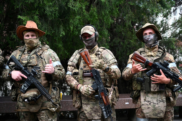 Lực lượng Wagner đang tham gia huấn luyện cho lực lượng Belarus - Ảnh: REUTERS