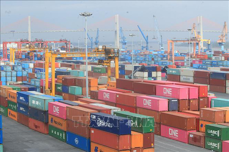 Hàng hóa xuất, nhập khẩu qua cảng Hải Phòng - Ảnh: An Đăng/TTXVN
