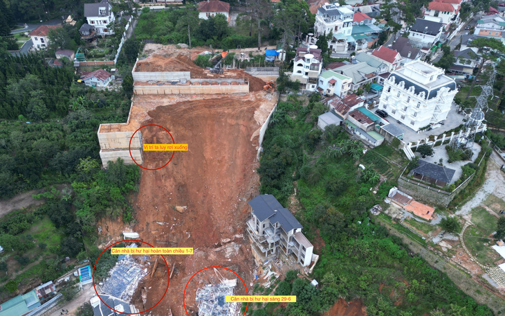 Vụ sạt lở đất ở Đà Lạt: Xây taluy, tích ngàn khối đất, làm phẳng cả sườn đồi