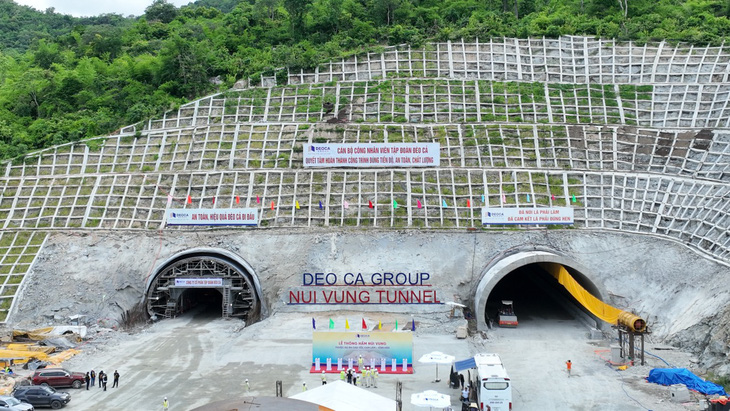 Hầm Núi Vung là hầm đường bộ lớn thứ năm của cả nước - Ảnh: V.N.