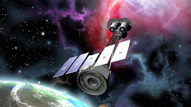 Hệ thống thăm dò hình ảnh phân cực tia X (IXPE) của NASA, được phóng vào tháng 12-2021 - Ảnh minh họa: NASA