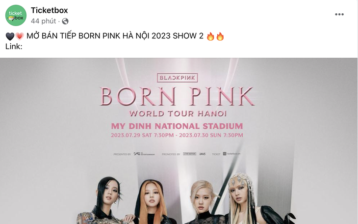 Trước giờ diễn đêm thứ 2 của BlackPink, bất ngờ mở cổng bán vé Born Pink tiếp