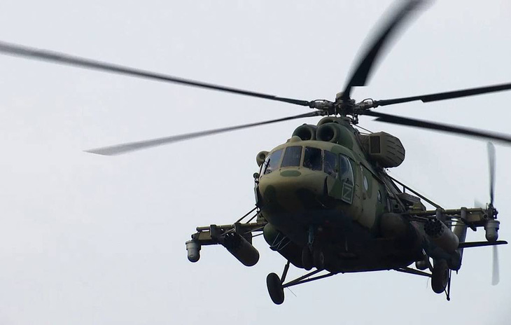 Trực thăng của quân đội Nga - Ảnh: TASS/Bộ Quốc phòng Nga