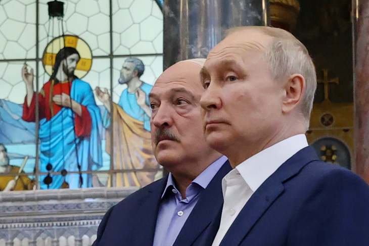 Tổng thống Nga Putin cấp vũ khí hạt nhân chiến thuật cho Belarus - Ảnh: SPUTNIK