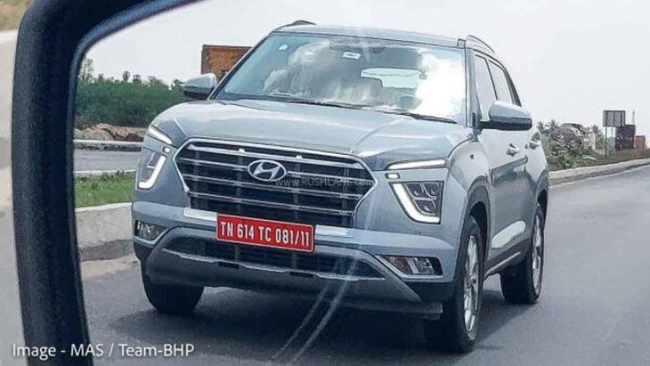 Hyundai Creta thuần điện xuất hiện trước đây cũng có thiết kế khác - Ảnh: Rushlane