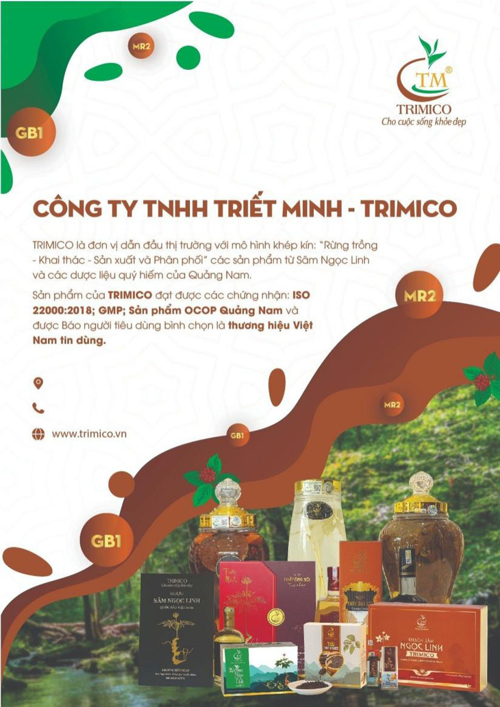 Thông tin và sản phẩm của Trimico được bình chọn là Thương hiệu Việt Nam tin dùng