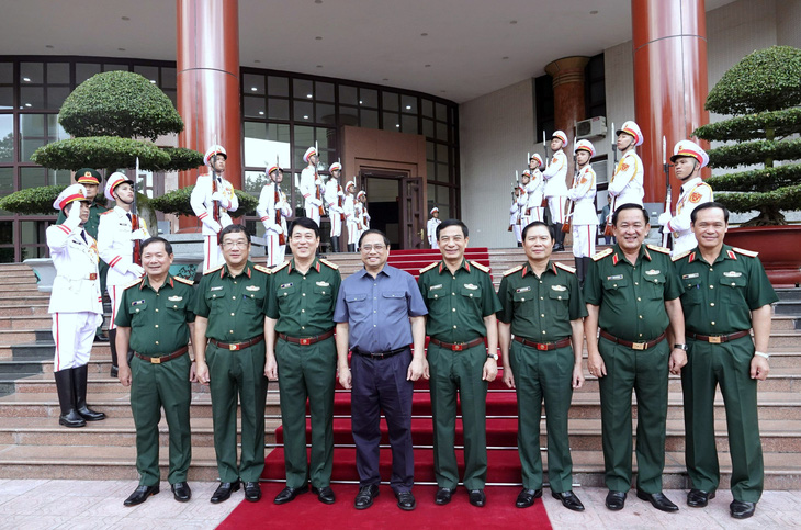 Hội nghị Quân chính toàn quân 6 tháng đầu năm 2023 vừa khai mạc tại Hà Nội - Ảnh: THỤY DU