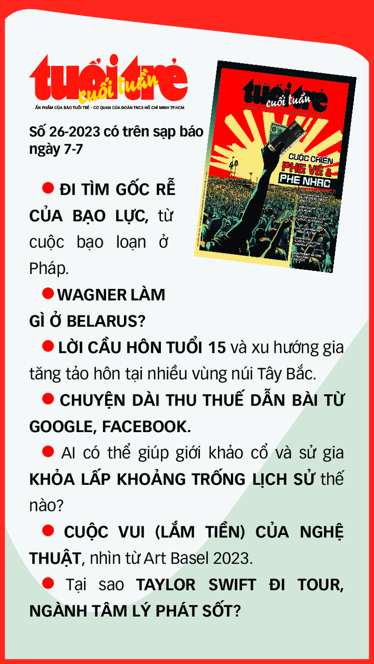 Báo Tuổi Trẻ Cuối Tuần số 26 phát hành ngày 7-7, mời bạn đọc đón xem.