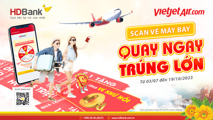 Vietjet và HDBank công bố chương trình ưu đãi lớn nhất trong năm - Ảnh: HDB