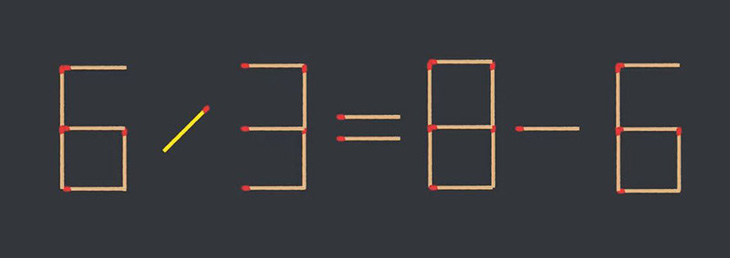 Thử tài IQ: Di chuyển một que diêm để 2x6=3+1 thành phép tính đúng - Ảnh 1.