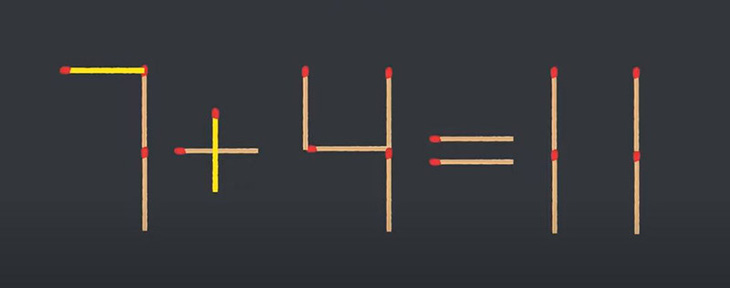 Thử tài IQ: Di chuyển một que diêm để 9+9=4 thành phép tính đúng - Ảnh 1.