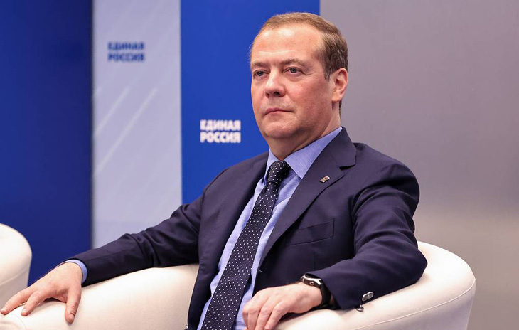 Ông Dmitry Medvedev - cựu tổng thống, cựu thủ tướng, và hiện là phó chủ tịch Hội đồng An ninh Nga - Ảnh: TASS