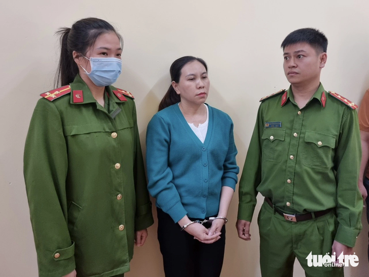 Công an tỉnh Lâm Đồng đã bắt giữ Trần Thị Phương Trang (41 tuổi, ngụ thị trấn Liên Nghĩa, huyện Đức Trọng) - Ảnh: Công an cung cấp