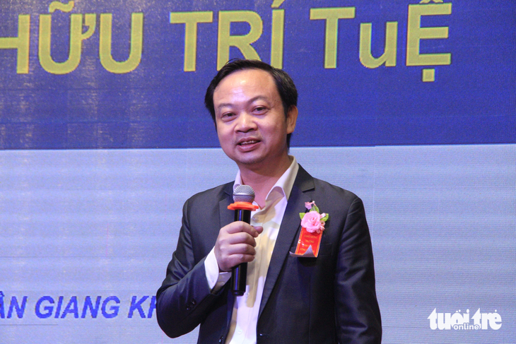 Ông Trần Giang Khuê, phó tổng thư ký thường trực Hội Sáng chế Việt Nam - Ảnh: CÔNG TRIỆU