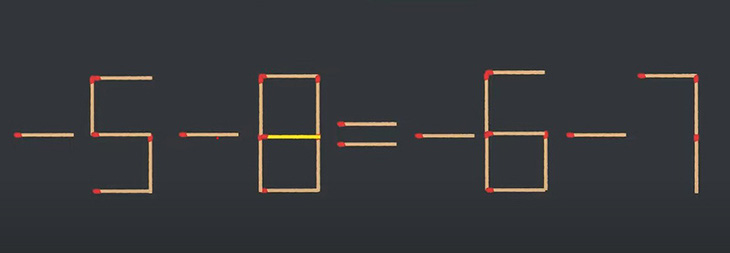 Thử tài IQ: Di chuyển một que diêm để 6/3=5-2 thành phép tính đúng - Ảnh 1.