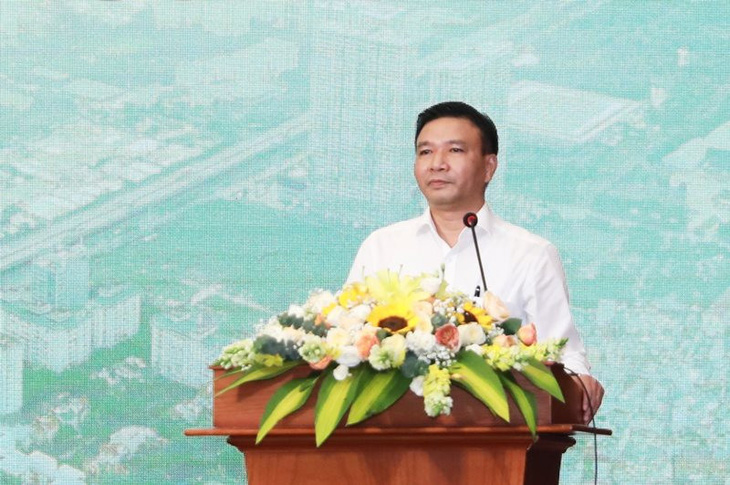 TS Chu Mạnh Hùng - chủ tịch hội đồng trường Trường đại học Luật Hà Nội - Ảnh: UBND TP