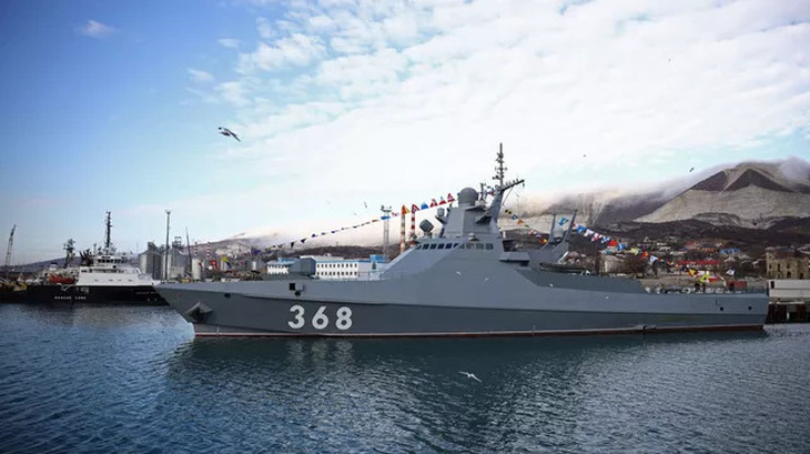 Tàu tuần tra Vasily Bykov thuộc Hạm đội Biển Đen - Ảnh: RIA NOVOSTI 