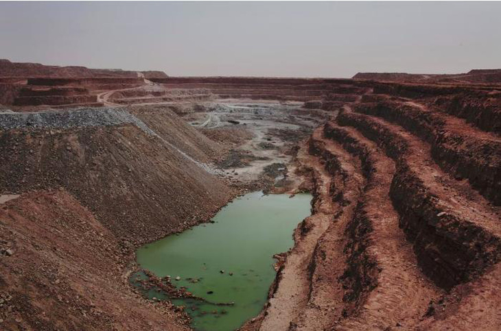 Niger là nước sản xuất uranium lớn thứ hai châu Phi - mỏ uranium Tamgak ở Arlit, Niger - Ảnh: REUTERS