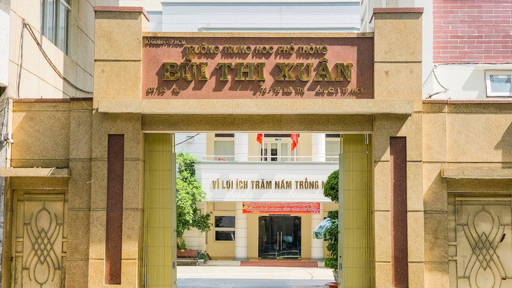 Trường THPT Bùi Thị Xuân (Q.1, TP.HCM) - Ảnh: T.L.